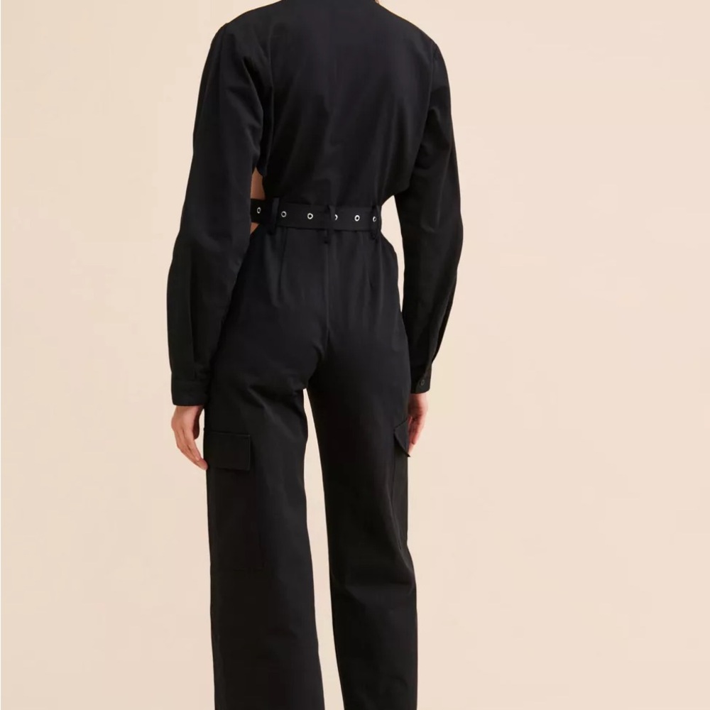 The Ragged Priest Midnight Cutout Coveralls Free People Size 6 NWT - Picture 2 of 9